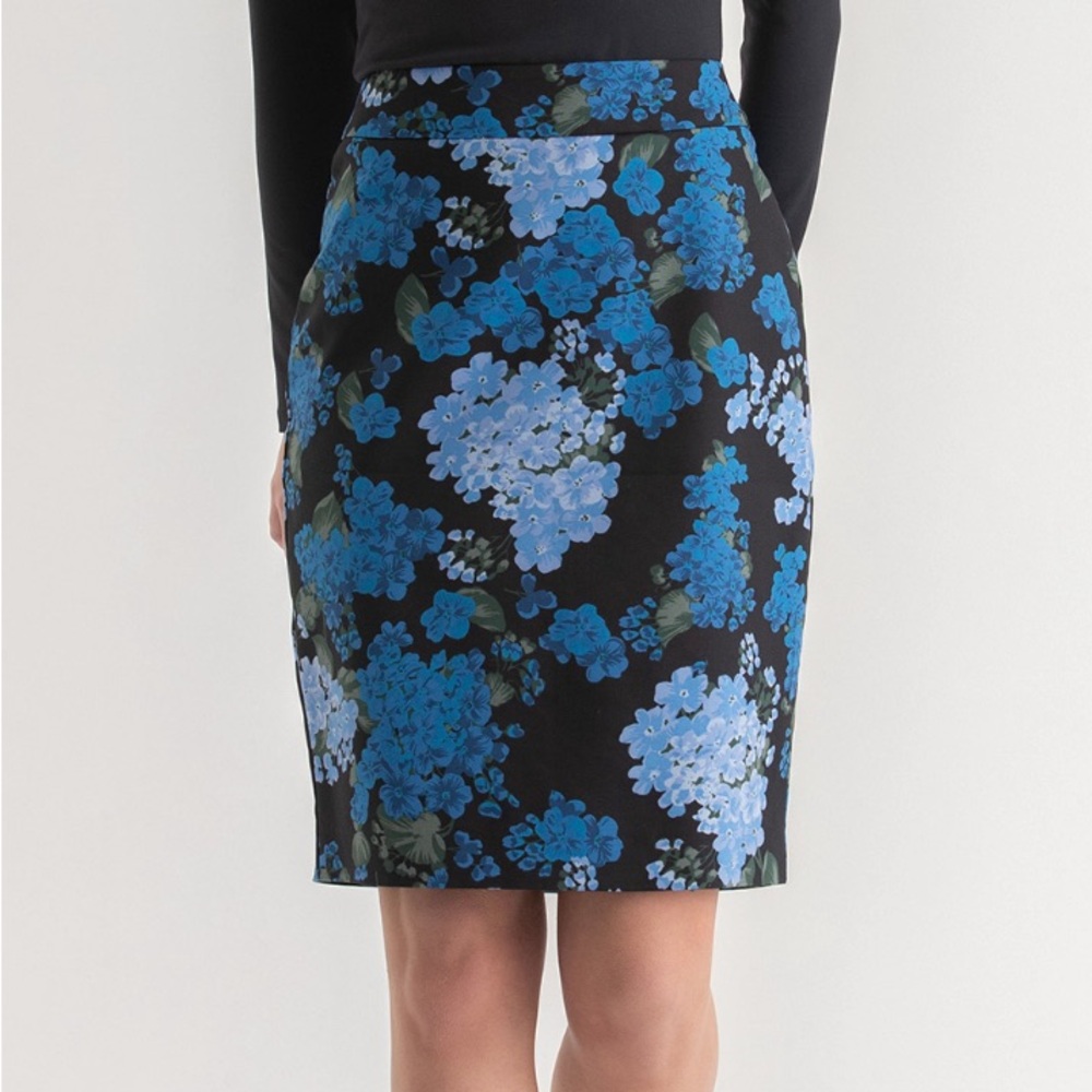 Floral pencil skirt
